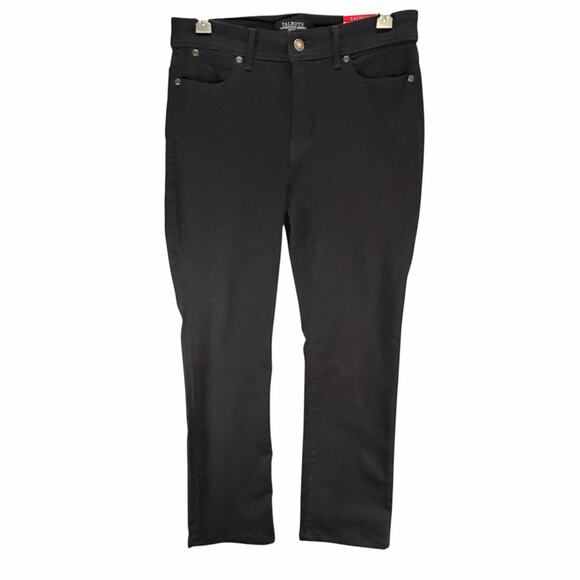 Talbots Barely Boot Jeans Womens 6P Black High Waist Flawless 5 Pocket Denim - Picture 2 of 16